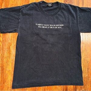 Vintage Medium Steve & Barry’s Black Graphic Shirt